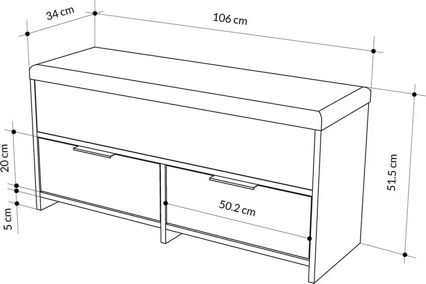 Skrinka na topánky Cove Hitit