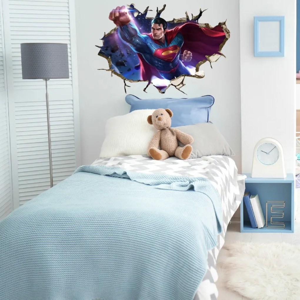 Samolepka na stenu "Superman" 60x90 cm