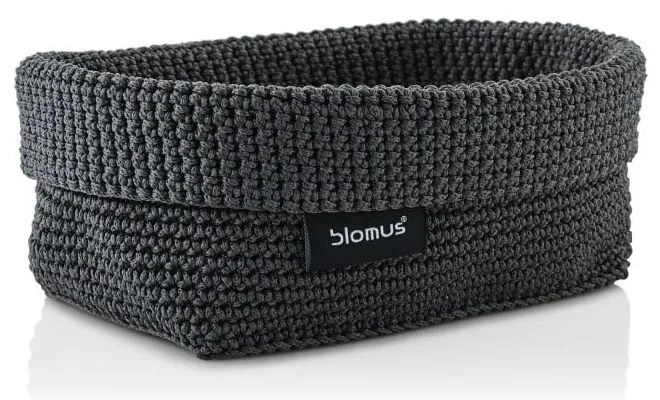 Tmavosivý úložný Košík Blomus Rope, 11,5 x 20 cm