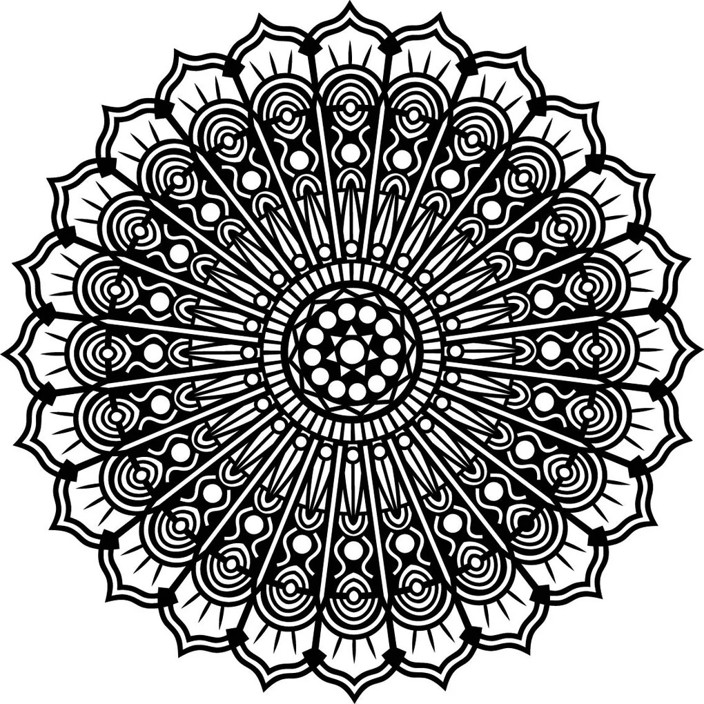 SENTOP | Drevený obraz na stenu – Liečivá mandala | SENTOP PR0203 HEU+