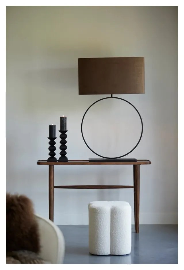 Hnedý konzolový stolík z masívu akácie 30x120 cm Qiano – Light & Living