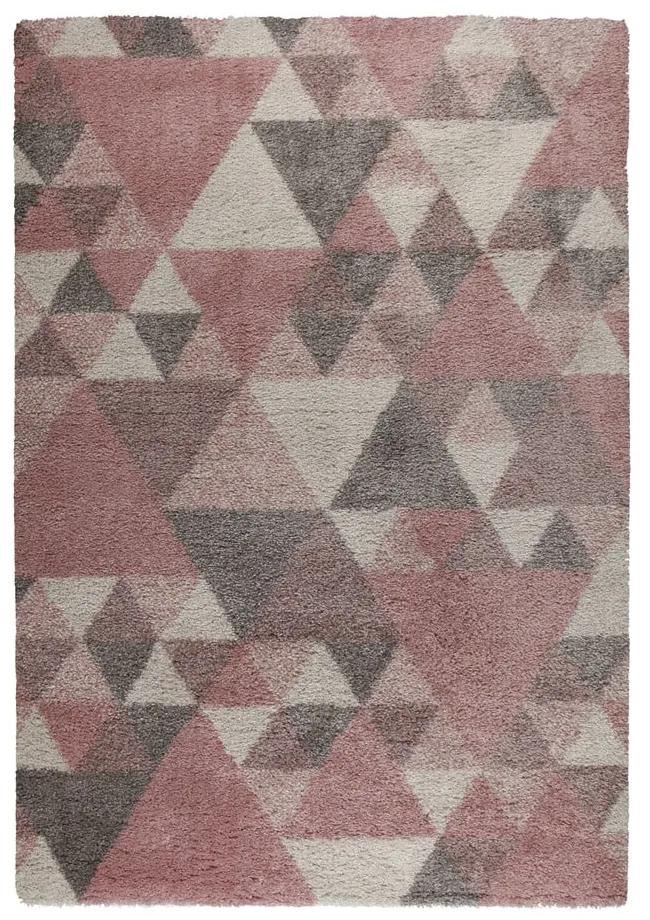 Ružovo-sivý koberec Flair Rugs Nuru, 160 × 230 cm | BIANO
