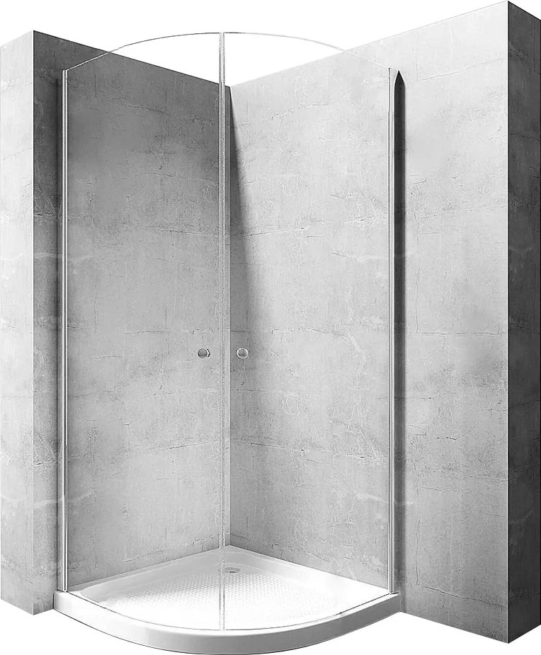 Sprchová kabina Rea Round Space N2 90 transparentní