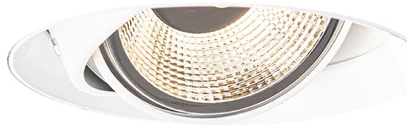 Moderné zapustené bodové svetlo biele GU10 AR111 okrúhle bez rámu - Oneon