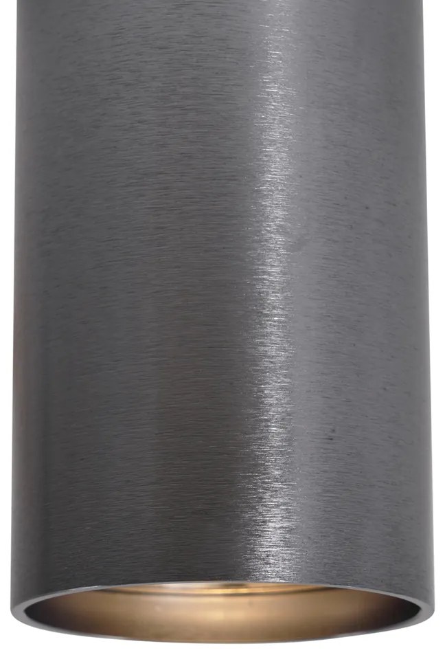 Moderné prisadené bodové svietidlo Gunmetal GU10 50mm - Tuba