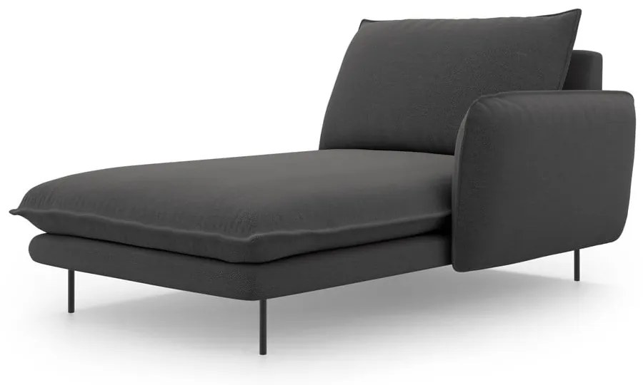 Tmavosivá leňoška Cosmopolitan Design Vienna, pravý roh