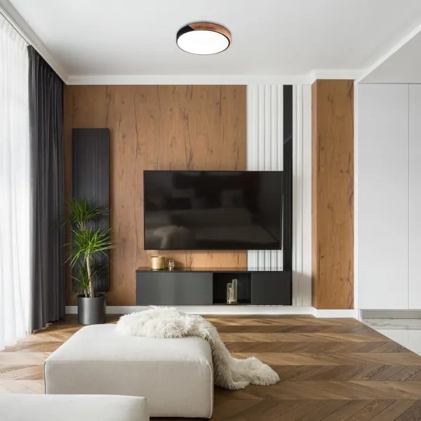 Rabalux 3528 - LED stropné svietidlo MAPLE LED/24W/230V čierne