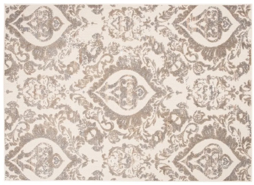 Terasový béžový koberec s ornamentom Šírka: 80 cm | Dĺžka: 150 cm
