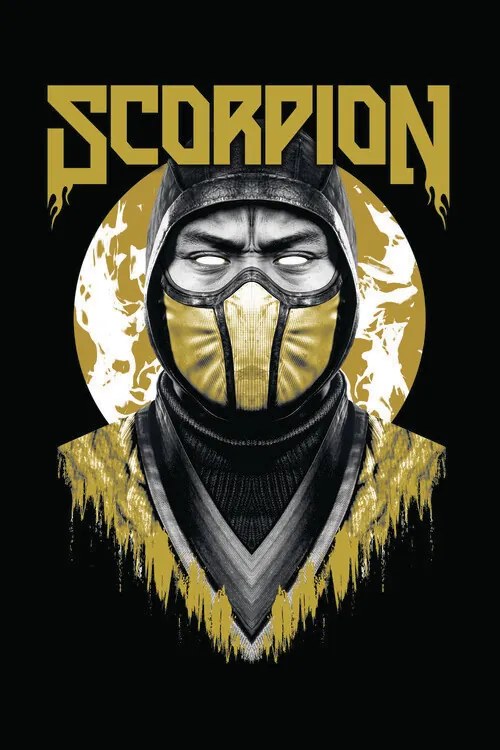 Umelecká tlač Mortal Kombat - Scorpion, (26.7 x 40 cm)