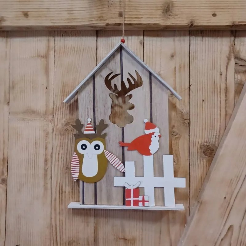 DECOLED Budka s jelenem, 40 cm