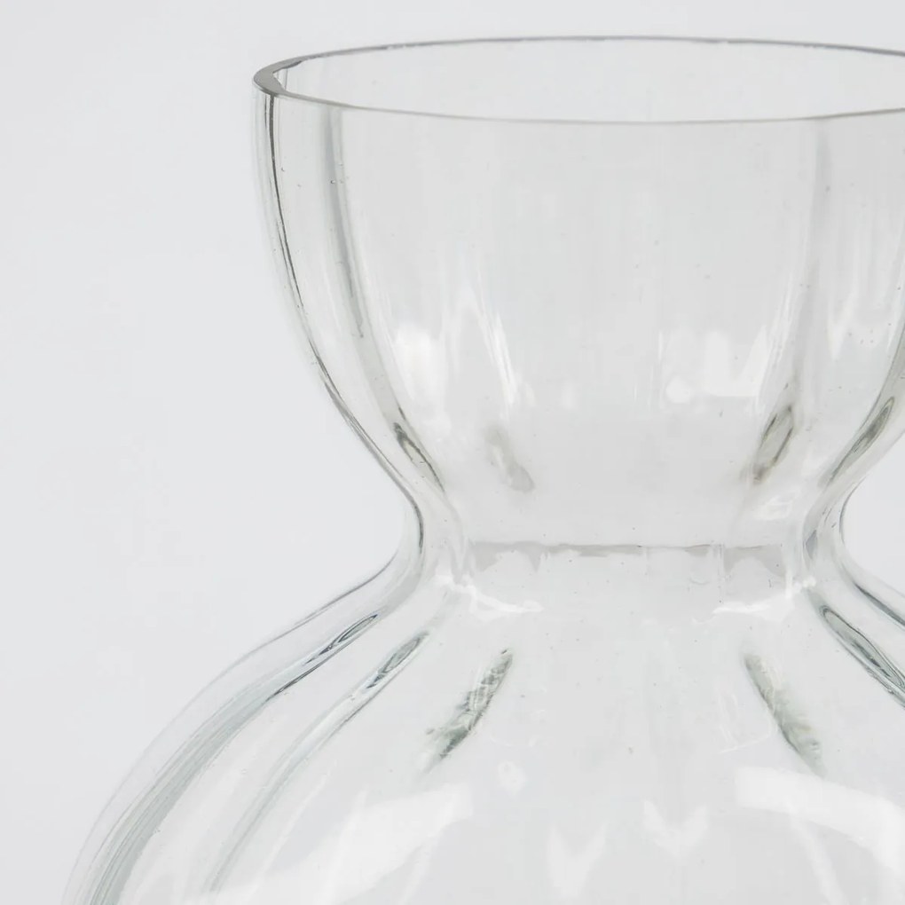 House Doctor Sklenená váza Bud Clear 14 cm