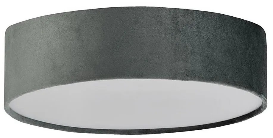 Searchlight 23298-2GY - Stropné svietidlo DRUM PLEAT 2xE27/15W/230V šedá