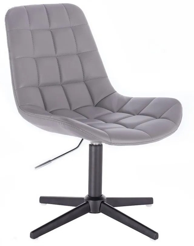 LuxuryForm DESIGN Stolička PARIS na čiernom kríži - šedá