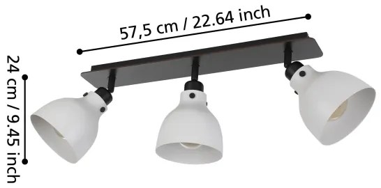 Eglo 43829 - Bodové svietidlo MATLOCK 3xE27/40W/230V