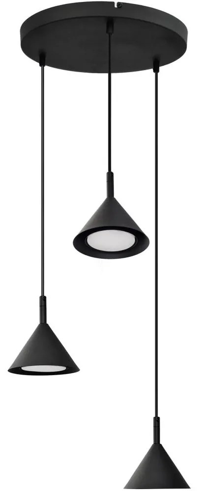 Luster na lanku ETNA 3xGX53/10W/230V čierna