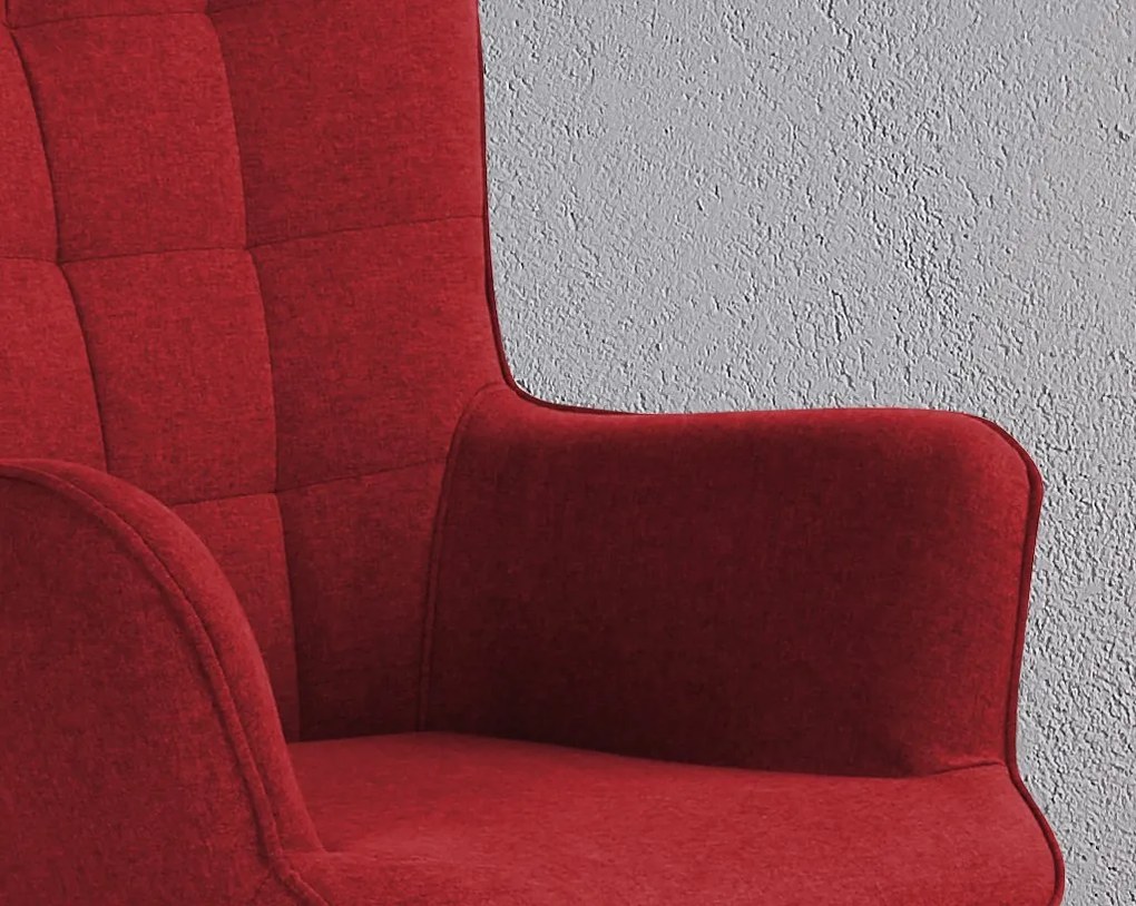 Kreslo Victoria, červená látka