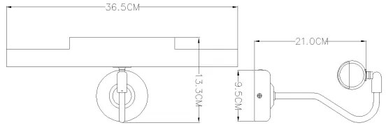 GLOBO 4405 - Nástenné svietidlo PICTURE 2xE14/40W/230V