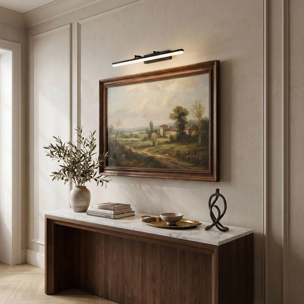 Toolight Toolight, LED nástenné svietidlo, 60cm, 9W, 4000K, 1000lm, APP1879-1W, Čierna matná, OSW-66034