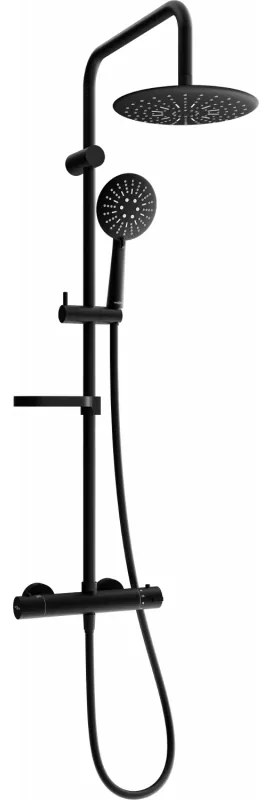 Mexen KX67 sprchový set s termostatickou batériou Kai, čierna, 771506791-70