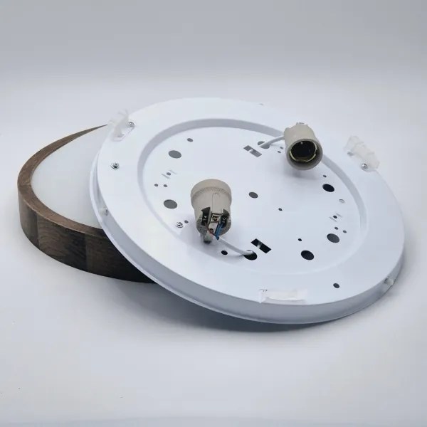 Brilagi - LED Stropné svietidlo CARVALHO SLIM 2xE27/60W/230V dub orech pr. 37 cm