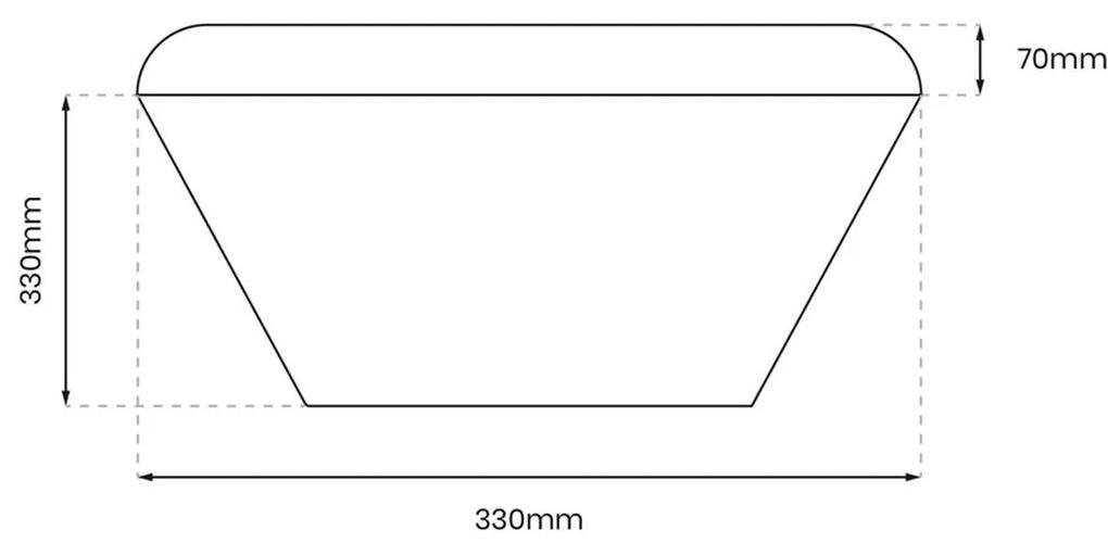 Stropné LED svietidlo Nemo, 1xled 17w, (biely PVC), g