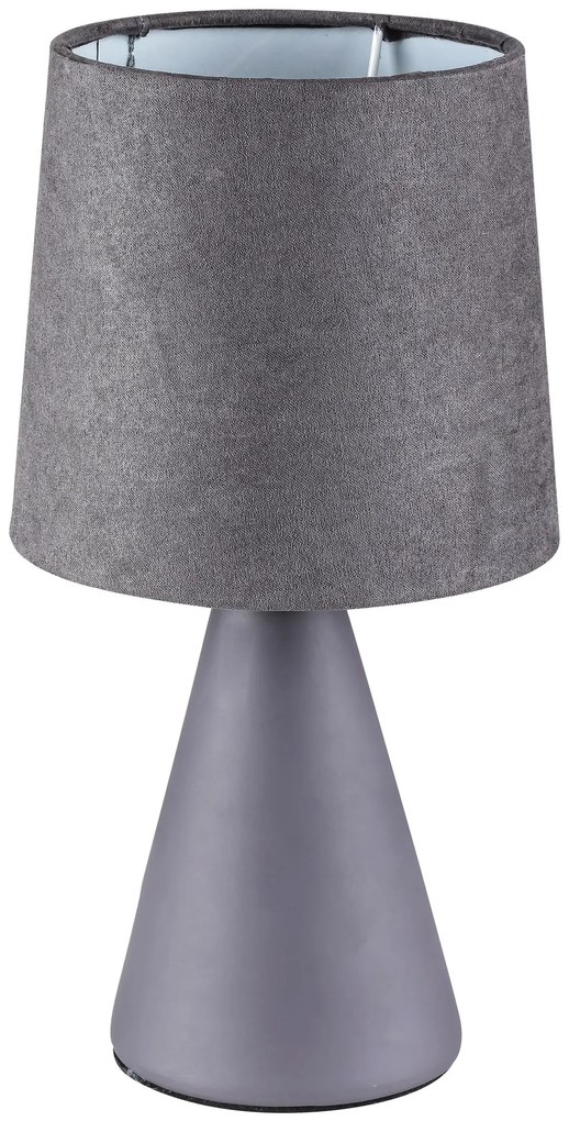 RABALUX Moderná stolová lampa NALADI, 1xE14, 40W, sivá
