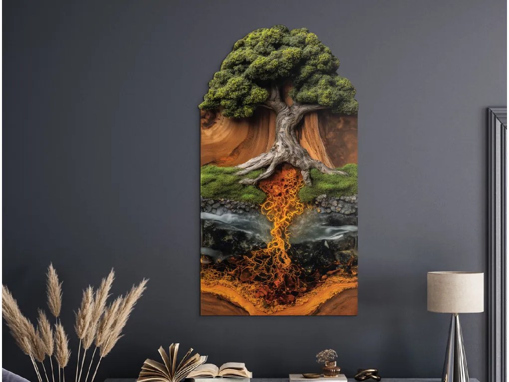 drevko |  Strom života Deväť svetov  70 x 385 cm