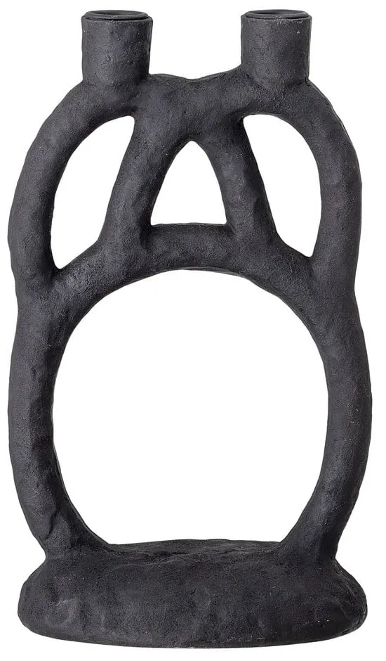 Čierny svietnik Bloomingville Ramina, výška 29 cm