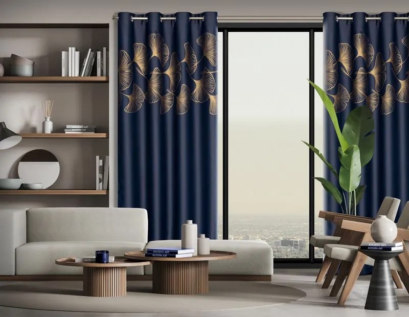 ZÁVES HARMONY 140X250 CM MODRÁ NAVY