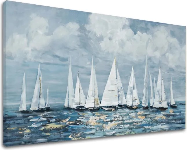 Obraz na plátne PLACHETNICE NA MORI