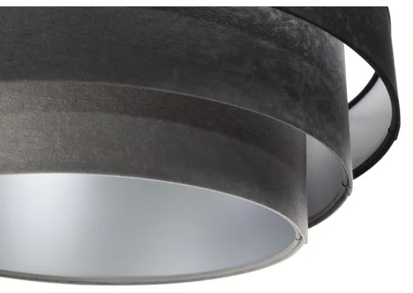 Luster na lanku TRINITI 1xE27/60W/230V čierna/šedá