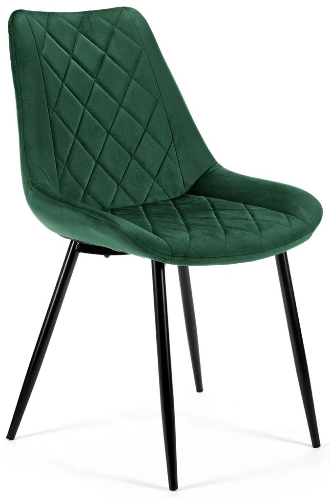 Jedálenská stolička Sariel (tmavo zelená) (2ks). Vlastná spoľahlivá doprava až k Vám domov. 1071281