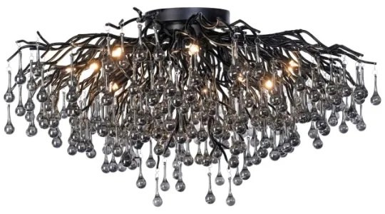 Paul Neuhaus 8092-18 - Prisadený luster ICICLE 14xG9/40W/230V pr. 100 cm čierna