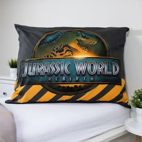 Jerry Fabrics Bavlnené obliečky 140x200 + 70x90 cm - Jurský svet "T.rex"