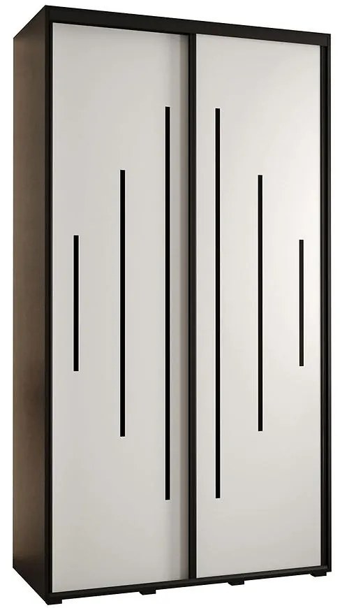 Skriňa 45 Canaris 12 130 čierna/biela/čierna