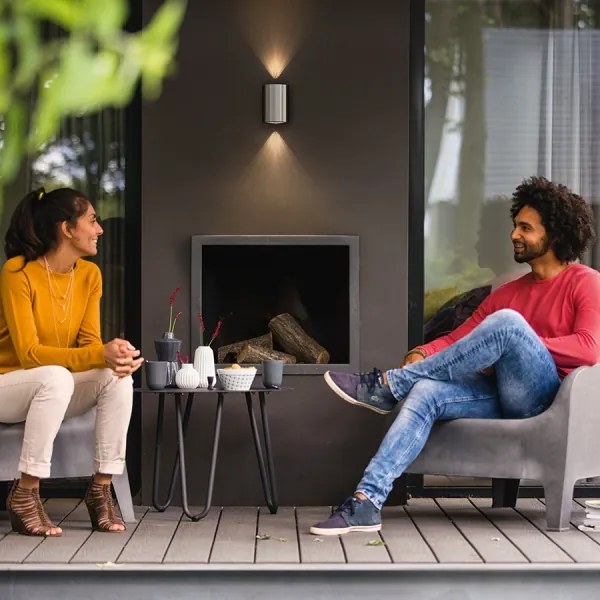 Philips 17357/47/P0 - LED vonkajšie nástenné svietidlo BUXUS 2xLED/4,5W IP44