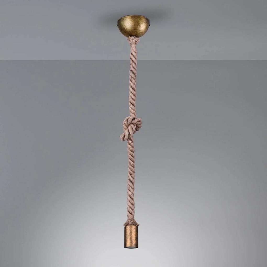 Závesná lampa Rope dekoratívne lano 1-plameňová
