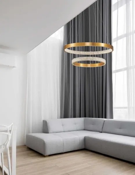 LED luster Preston 2 60 zlaté