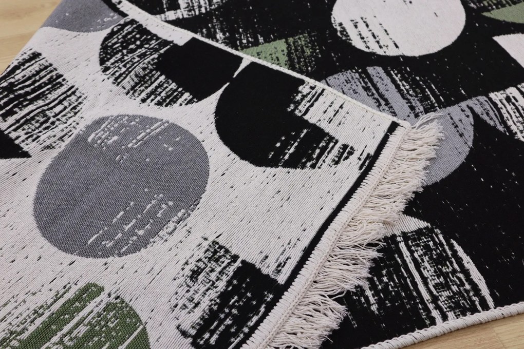 TRHÁK: Kusový koberec Natur Morava, 120x170, čiernobiela, chodba / predsieň, Praktik home