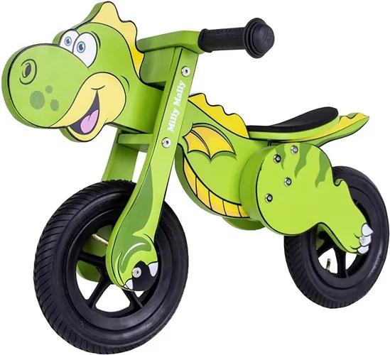 MILLY MALLY Nezaradené Detské odrážadlo bicykel Milly Mally DINO Mini green Zelená |