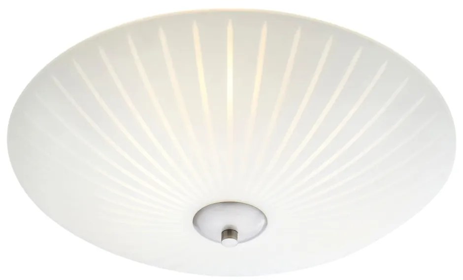 Biele stropné svietidlo so skleneným tienidlom ø 43 cm Cut – Markslöjd