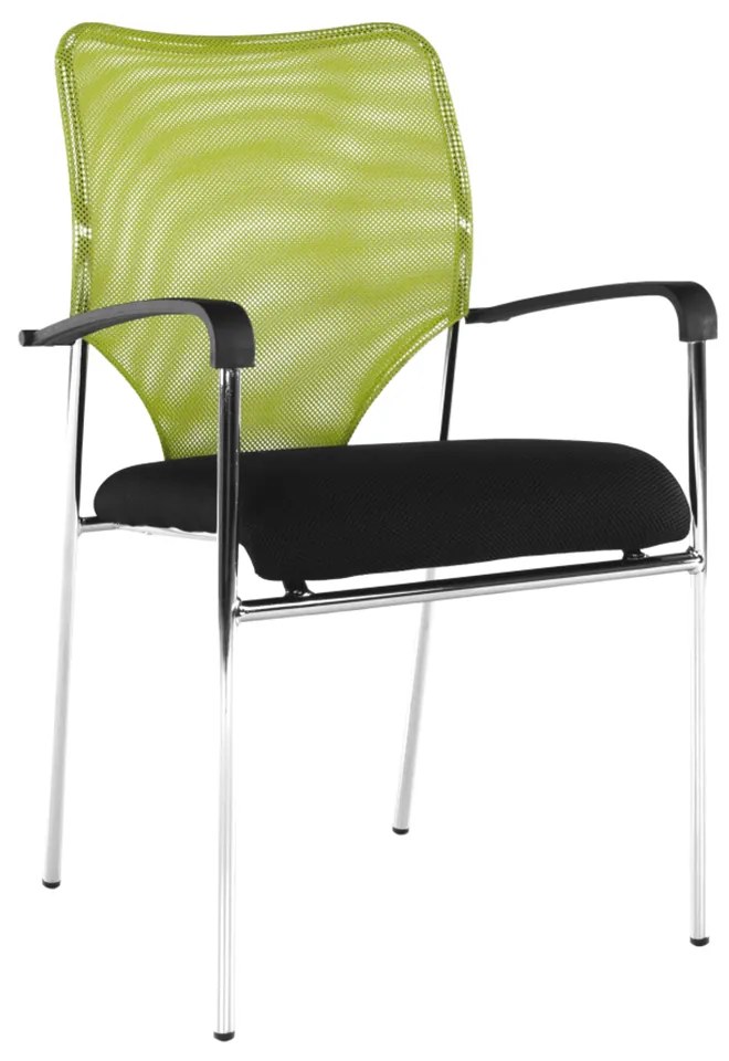 Zasadacia stolička, zelená/čierna, UMUT