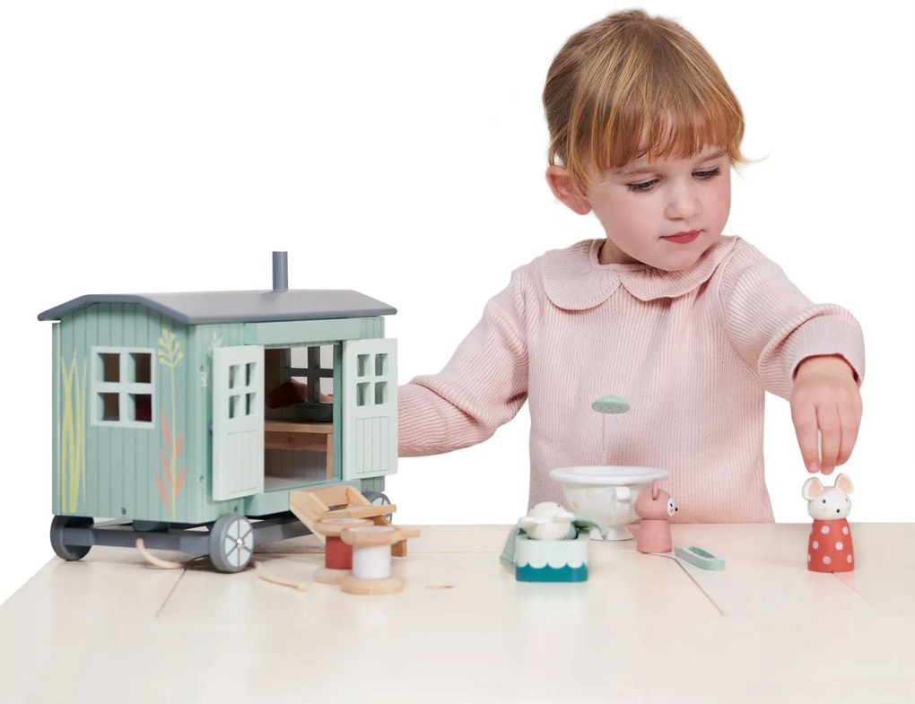 Tender Leaf - Drevená maringotka s myškami