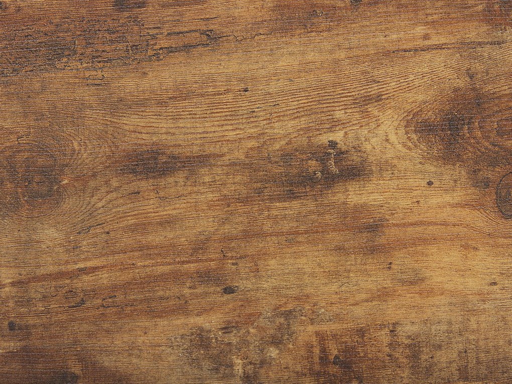Jedálenský stôl 160 x 80 cm tmavé drevo/čierna SARITAS Beliani