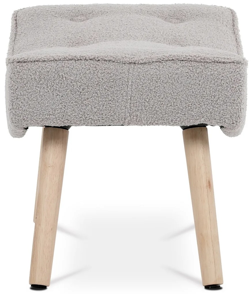Podnožka Bouclé GREY2, sivá