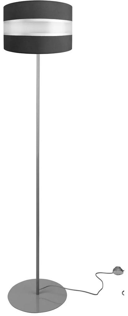 Stojacia lampa Elegance, 1x textilné tienidlo (výber z 5 farieb), (výber z 3 farieb konštrukcie), (fi 35cm)