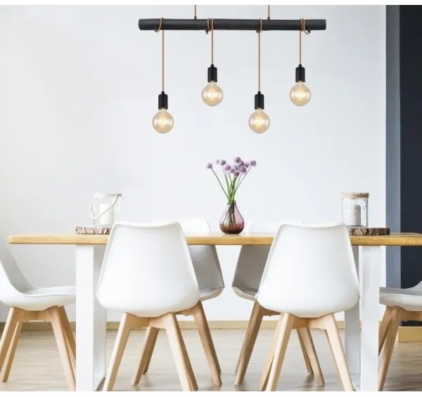 Globo 15459-4H - Luster na lanku LEO 4xE27/60W/230V