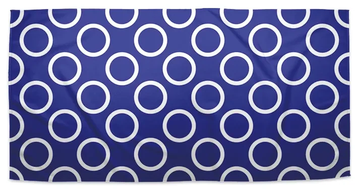 Sablio Uterák Biele korunky na modrej - 30x50 cm