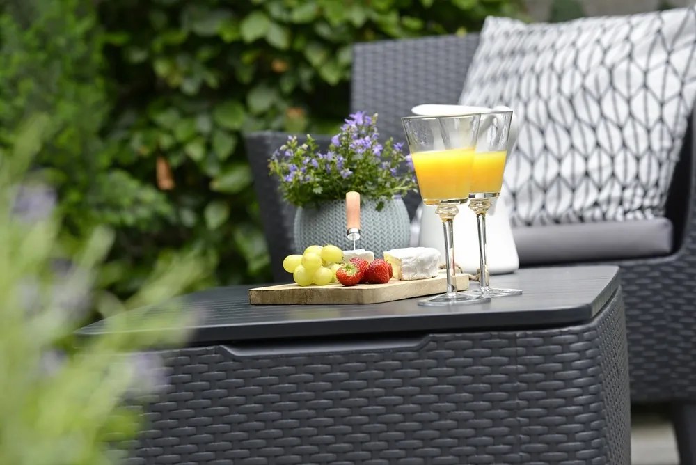 Záhradný balkónový set SALEMO BALCONY Allibert Grafit