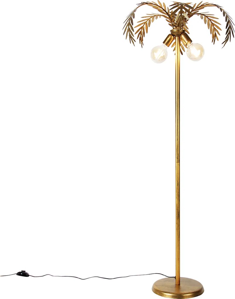 Inteligentná stojaca lampa zlatá 156 cm vrátane 2 Wifi G95 - Botanica